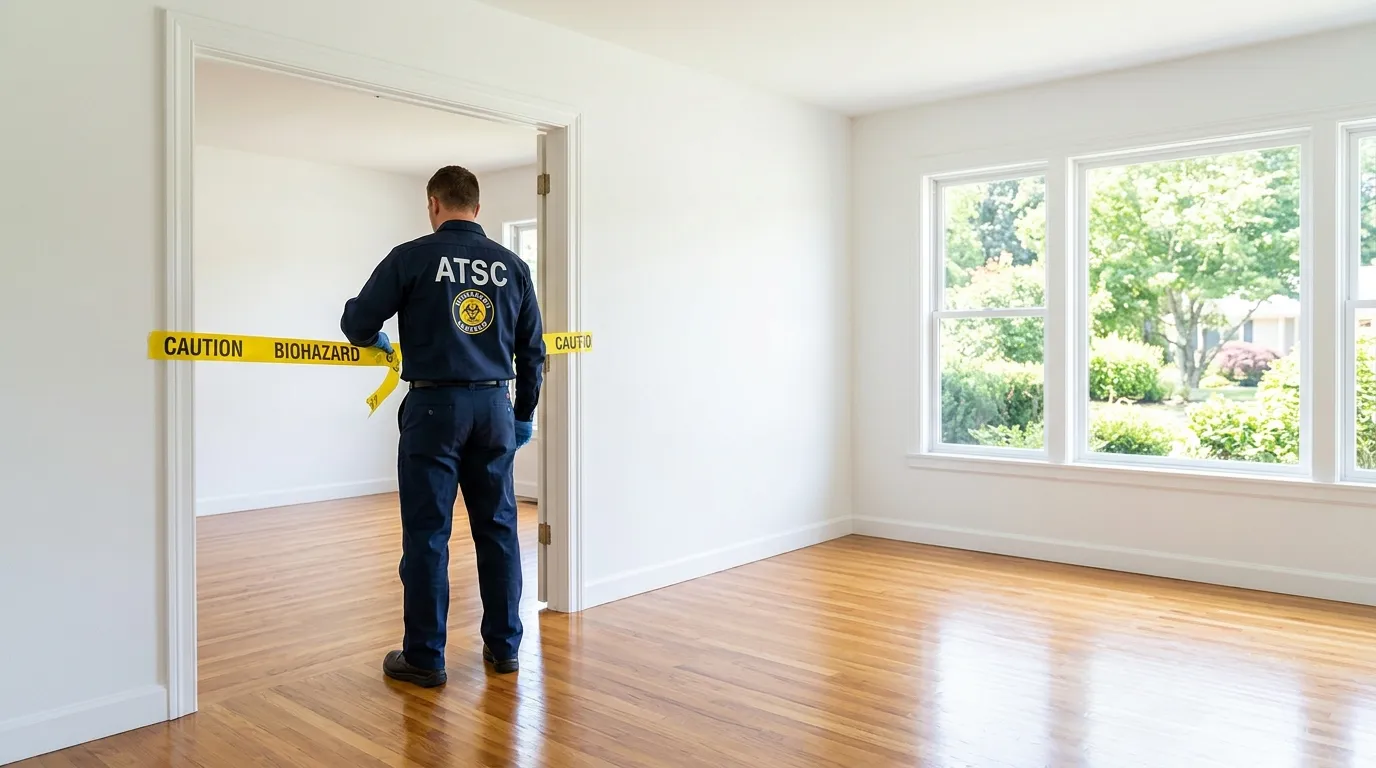 Certified biohazard cleanup crew performing Crime Scene Cleanup in Shawmont